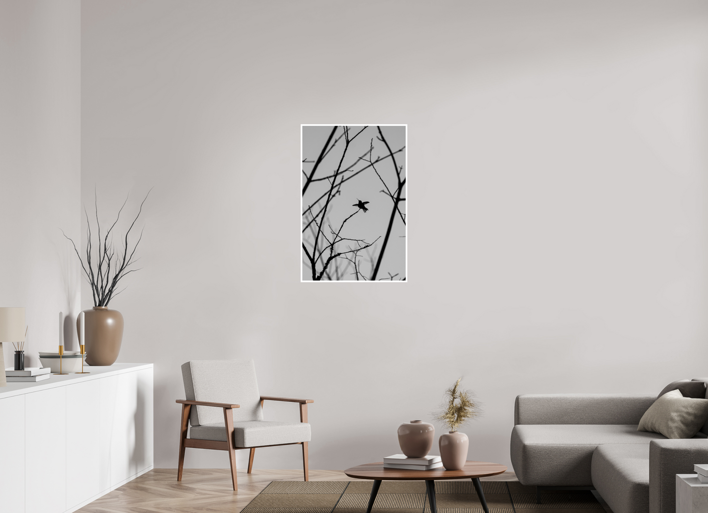 24 x 36″, Simple Gloss Framed Hummingbird